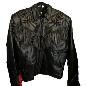 VTG Fashions by Espinoza Leather Fringe Jacket